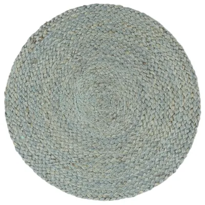 Image de vidaXL Sets de table 4 pcs. Vert olive 38 cm Rond Jute