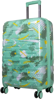 Produktbild von Mittlerer Reisekoffer mit Motiv Pescara 65 cm Hartschale grün
