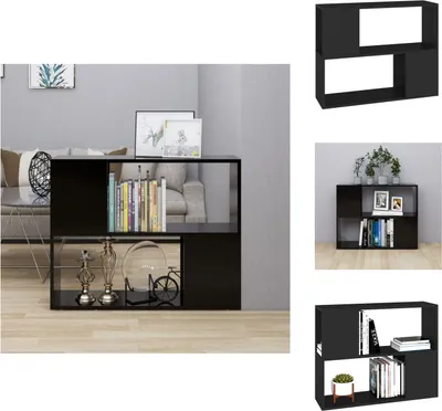 Produktbild von vidaXL TV-Schrank Schwarz 80x24x63 cm Holzwerkstoff -  TV-Möbel