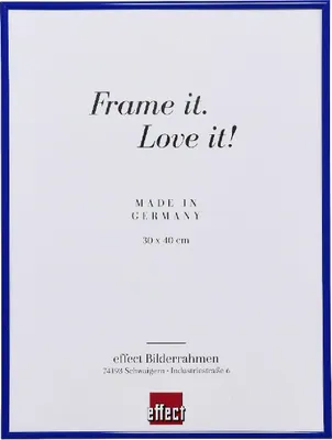 Produktbild von Blauer Kunst-Fotorahmen aus Kunststoff, 27 x 48 cm, mit Acrylglas