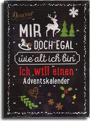 Produktbild von Erwachsenen Adventskalender mit Schokolade, Schoko Weihnachts Kalender