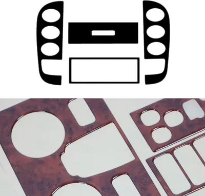 Image de Décor intérieur Cockpit pour Citroën C3 2002-2012 optique bois de racine 3 pièces