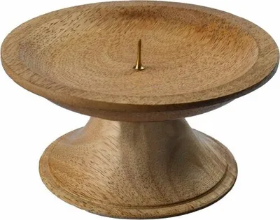 Produktbild von Klassischer Kerzenleuchter aus Holz für Kerzen Ø 50 - 60 mm
