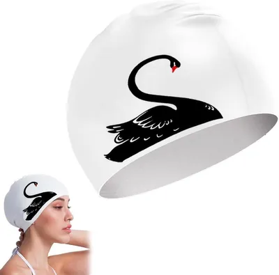 Wasserdichte Silikon Schwimmhaube für Erwachsene und Teenager, geeignet für langes und kurzes Haar, bequem und langlebig