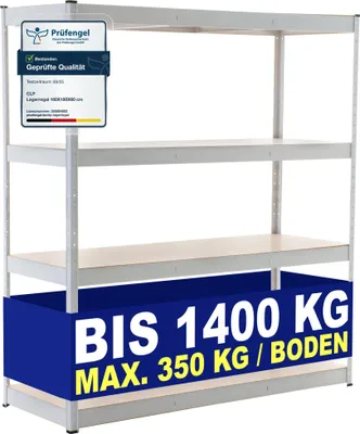 Immagine prodotto di CLP Scaffale di stoccaggio 160x60x180 cm, bianco