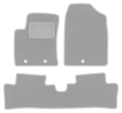 Immagine prodotto di Tappetini in moquette per Hyundai i10 II 2013- (hatchback) – set 4 pezzi, grigi, su misura – Wielganizator OSLO