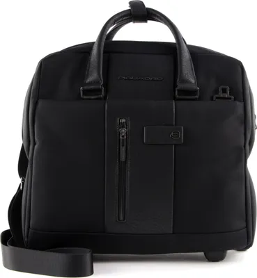 Produktbild von PIQUADRO Brief2 Slim Wheeled Computer Briefcase Nero