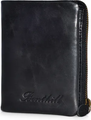 Produktbild von Benthill Kleine Geldbörse Echt Leder - Damen Geldbeutel mit RFID Schutz - 6 Kartenfächer - Slim-Wallet inkl. Geschenkbox