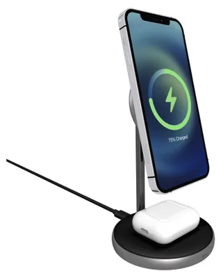 Immagine prodotto di Caricabatterie wireless Epico 2in1 con MagSafe 15 W - Nero