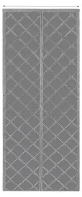 Image de Rideau de porte, isolation thermique, fermeture magnétique, GRIS