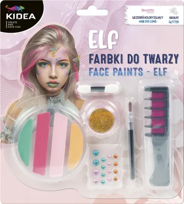 Zdjęcie produktu dla Farby do twarzy Elf pastelowe kolory Kidea