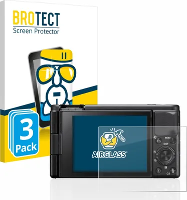 Produktbild von 3x BROTECT Schutzglas für Sony ZV-1 / ZV-1A Schutzfolie Panzer Folie Glas Display Schutz klar