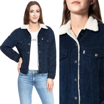 Immagine prodotto di LEVI'S Damen, Giacca invernale EX- BOYFRIEND TRUCKER, XS, Blau, giacca, inverno, giacca