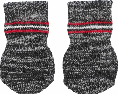Produktbild von Trixie Hundesocken, Anti-Rutsch grau 2 St. XL