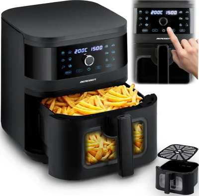 Zdjęcie produktu dla Frytkownica beztłuszczowa Air fryer Berdsen BD-661 czarna