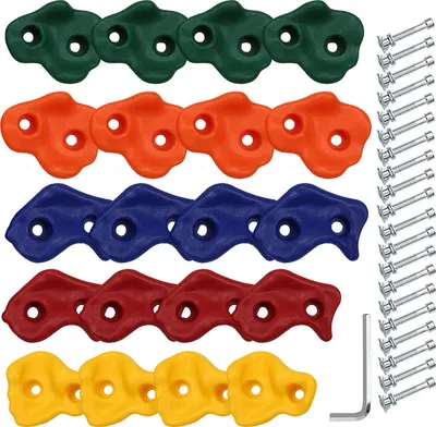 Obrázek produktu pro SWANEW 60X lezecké úchyty Boulder Wall Outdoor Barevné lezecké kameny Dětské lezecké kameny