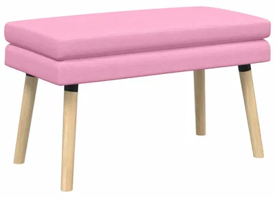 Obrázek produktu pro vidaXL Dvoumístná lavice, růžová, 80 x 40 x 47 cm, látka