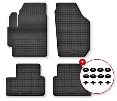 Produktbild von Gummi-Fußmatten für Mazda CX-7 2009-2012 (SUV) – 4-tlg, Schwarz, Semi-Universal, angepasst – Wielganizator Semi-Universal