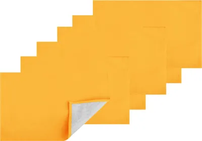 Produktbild von Platzsets Tischläufer Tischmatte Tischdecke, moderne Tischdeko (Hellorange  / 6x Platzsets)