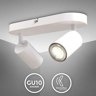 Obrázek produktu pro LED bodové světlo otočné retro bílé GU10 stropní svítidlo hala ložnice Spot