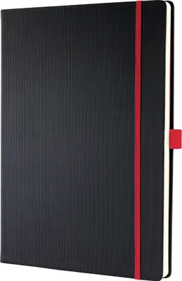 Produktbild von SIGEL CO660 Notizbuch Conceptum, Red Edition, Hardcover, ca. A4, kariert, schwarz/rot, 194 S.