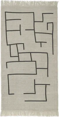 Produktbild von Kids Concept Teppich Geometrie grau, Kinderteppiche