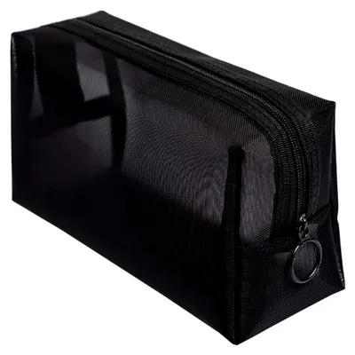 Produktbild von Schwarze Netz Kosmetiktasche für Make-up und Reise