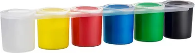 Image de Trousse Gouache Milan 6 Couleurs Peinture Gouache Lavable Et Vive - Milán