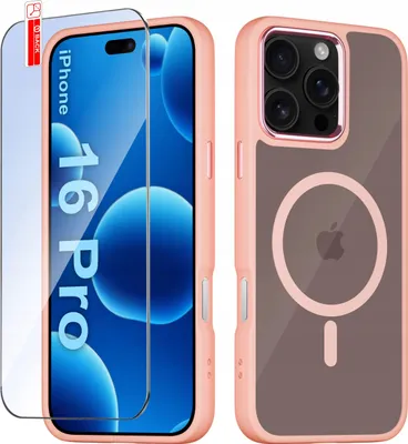 Immagine prodotto di Custodia per iPhone 16 Pro per MagSafe MATT Magnetica PREMIUM + Vetro 9H