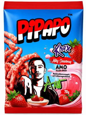 Produktbild von Pipapo Knax Milky Strawberry Amo aller Amos 70g