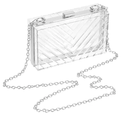 Imagen del producto de Bolso transparente de acrílico con cadena ajustable