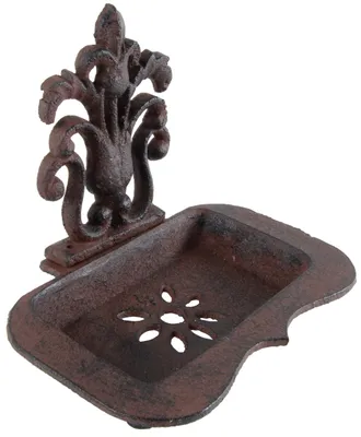 Produktbild von Nostalgische Seifenschale aus Gusseisen im Landhausstil – antik-braun