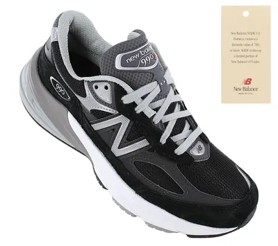 Produktbild von New Balance 990v6 -  USA - Damen Sneakers Schuhe Schwarz W990BK6 990 , EU 36 US 5.5