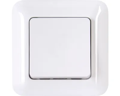 Produktbild von ROTH LANGE 605613159 Aus/Wechselschalter mit Rahmen Standard arktisweiß