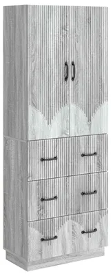 Immagine prodotto di Set di armadi 2 pcs Sonoma grigio 66 x 34,5 x 87 cm