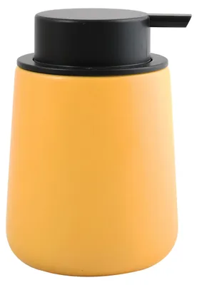 Produktbild von MSV Seifenpumpe/Spender Malmo - Keramik - safranfarben - 12 cm