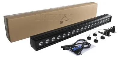Immagine prodotto di Faretti a LED da parete, 18x18W RGBWA+UV, controllo DMX, 18x18W 6-in-1, spina europea