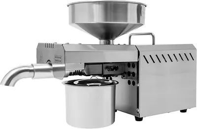 Produktbild von 610W Automatische Ölpresse, Edelstahl Heiß- und Kaltpressmaschine (40-240°C), Einstellbare Temperatur Ölpressmaschine für Nüsse, Samen, Sesam & Erdnüsse, 220V Gewerbliche Ölextraktion