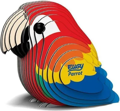 Productafbeelding van EUGY - 3D knutselset: Papegaai
