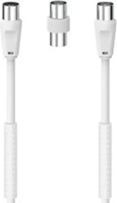 Image de Hama 7205300 Câble coaxial 1,5 m blanc