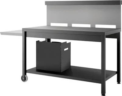 Image de Chariot pour plancha noir/gris clair - Forge Adour - TRCANG1 -