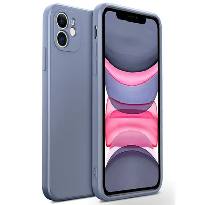 Obrázek produktu pro iPhone 11 Pouzdro, Tekuté Silikonové Gumové Pouzdro, Nárazuvzdorné a Odolné proti Poškrábání pro iPhone 11 Fialová