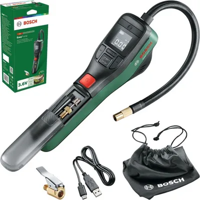 Zdjęcie produktu dla Pompka elektryczna Bosch EasyPump II 3,6 V, 3,0 Ah, 10,3 bar, USB-C, z adapterem SSP