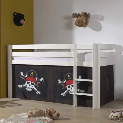Produktbild von Weißes Baumwollbett, 90 x 200 cm