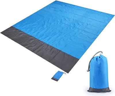 Obrázek produktu pro Voděodolná pikniková deka 210×200 cm, skládací, do přírody, s taškou a úchyty, pratelná
