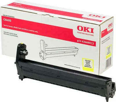 Produktbild von OKI Yellow Drum for C8600, Original, OKI C8600, C8800, 20000 Seiten, Laserdrucken, Gelb, Gelb