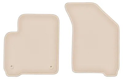 Produktbild von Velours-Fußmatten Vorne für Dodge Journey JC49 2007-2016 (7-Sitzer) – 2-tlg, Beige, passgenau – Wielganizator FORTUNA
