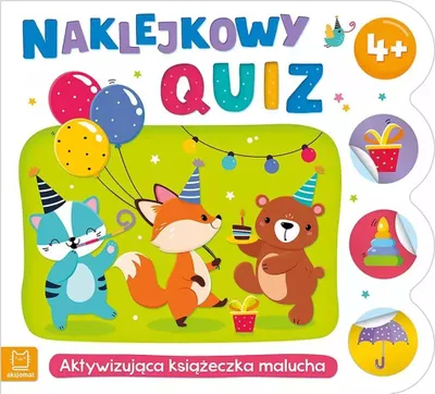 Obrázek produktu pro Naklejkowy quiz 4+ Aktywizująca książeczka malucha