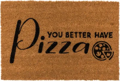 Produktbild von Fußmatte PIZZA 60x40 cm Fußabtreter Schuhabstreifer Kokosfaser