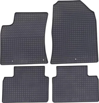 Zdjęcie produktu dla do Hyundai i30 od 01/2017 Dopasowane dywaniki gumowe PETEX 4-częściowe czarne dywaniki gumowe na każdą pogodę